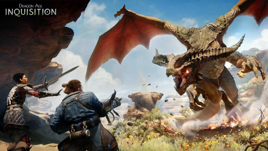Новые кадры из Dragon Age: Inquisition запечатлели битву с драконом. - Изображение 1 Новые кадры из Dragon Age: Inquisition запечатлели битву с драконом. - Изображение 1