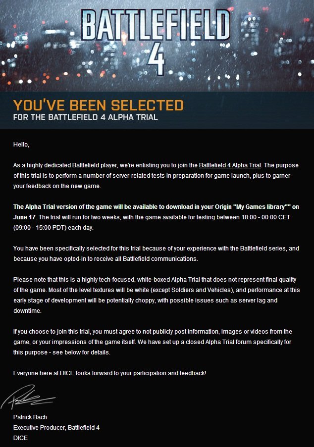 Началось закрытое альфа-тестирование Battlefield 4 - Изображение 1 Началось закрытое альфа-тестирование Battlefield 4 - Изображение 1