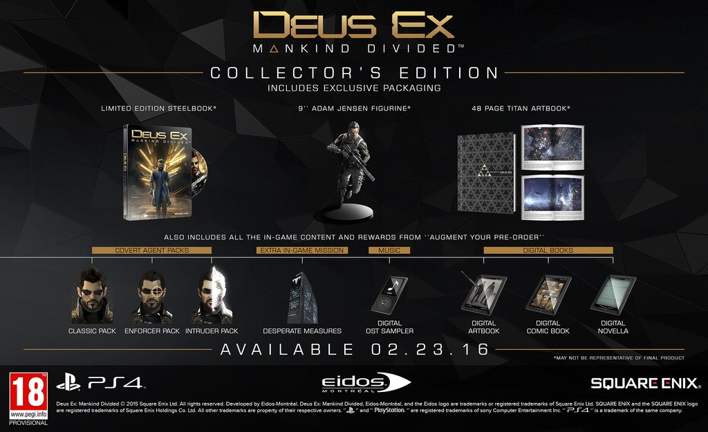 Deus Ex: Mankind Divided выйдет 23 февраля. - Изображение 1 Deus Ex: Mankind Divided выйдет 23 февраля. - Изображение 1
