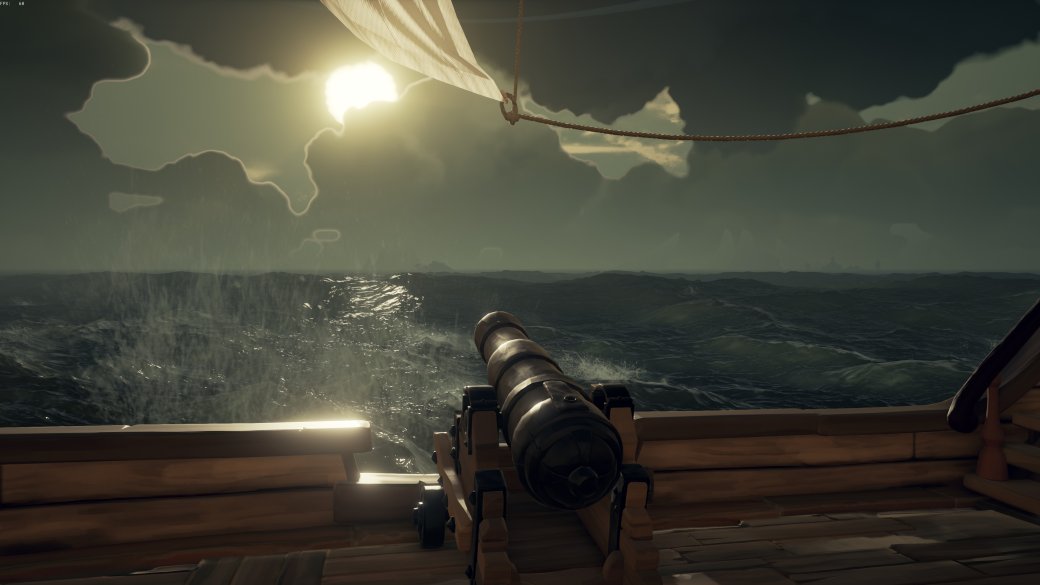 Sea of thieves на самой вершине в крепости воронье гнездо