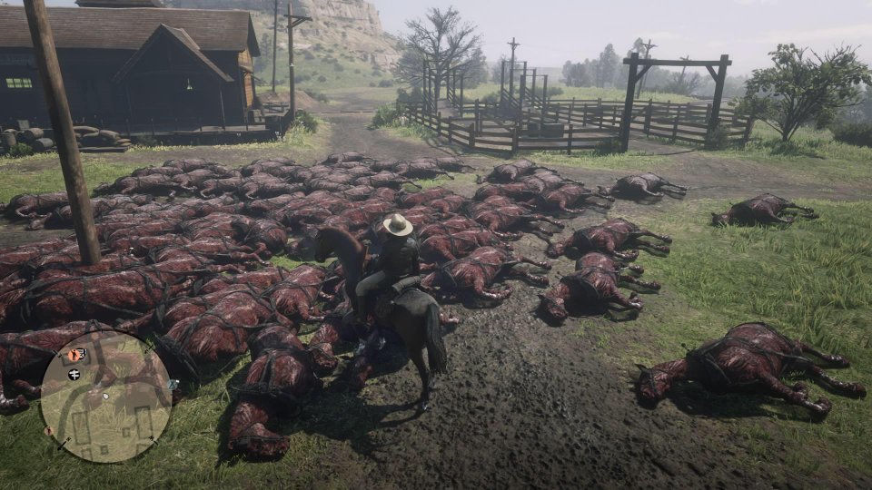 В Red Dead Online новые странности — игроки находят кучи из мертвых лошадок | - Изображение 2